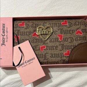 🩵NWT 🩵Juicy Couture wallet with red hearts